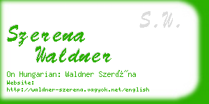 szerena waldner business card